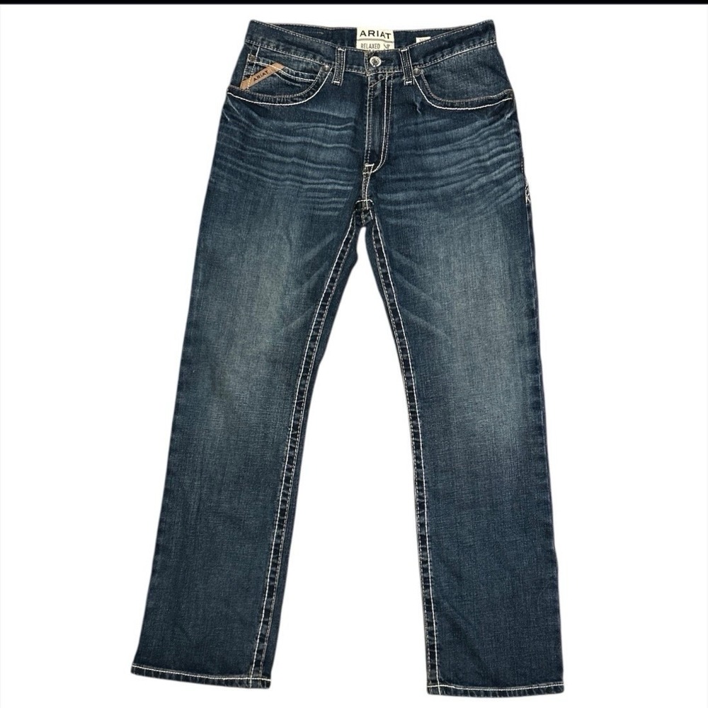 Ariat M4 Legacy Jeans Mens 32x34 Blue Relaxed Boot Cut Denim Workwear